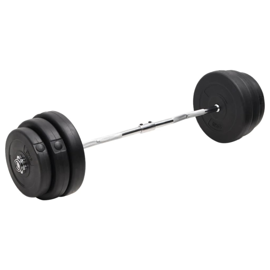 Halter Gebogen Met Gewichten 90 kg Curlstang