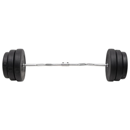 Halter Gebogen Met Gewichten 90 Kg 1 Supercurlstang