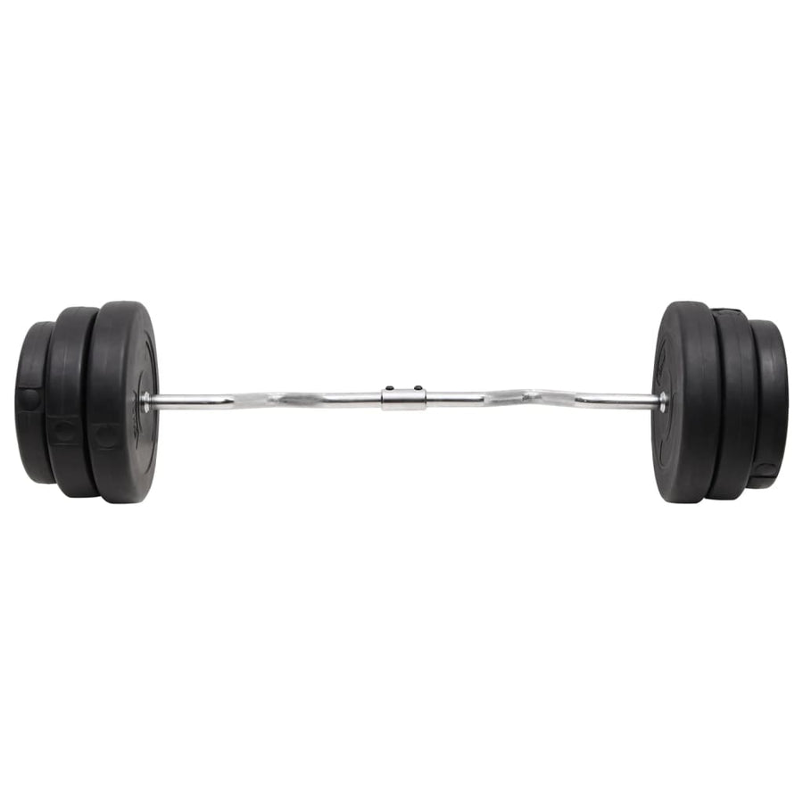 Halter Gebogen Met Gewichten 90 Kg 1 Supercurlstang