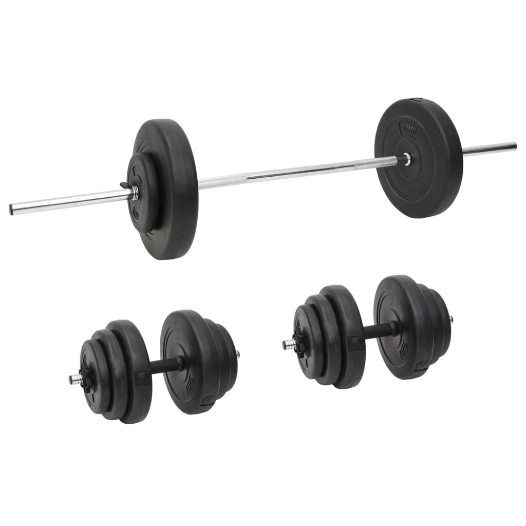 Halterset Met Gewichten 60 Kg 2 x 10 kg + 4 x 5 kg + 6 x 1.25 kg + 4 x 2.5 kg