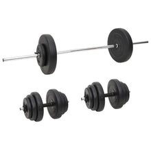 Halterset Met Gewichten 60 Kg 2 x 10 kg + 4 x 5 kg + 6 x 1.25 kg + 4 x 2.5 kg