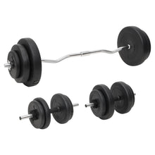 Halterset Met Gewichten 60 kg Curlstang
