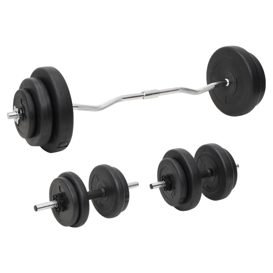 Halterset Met Gewichten 60 kg Curlstang
