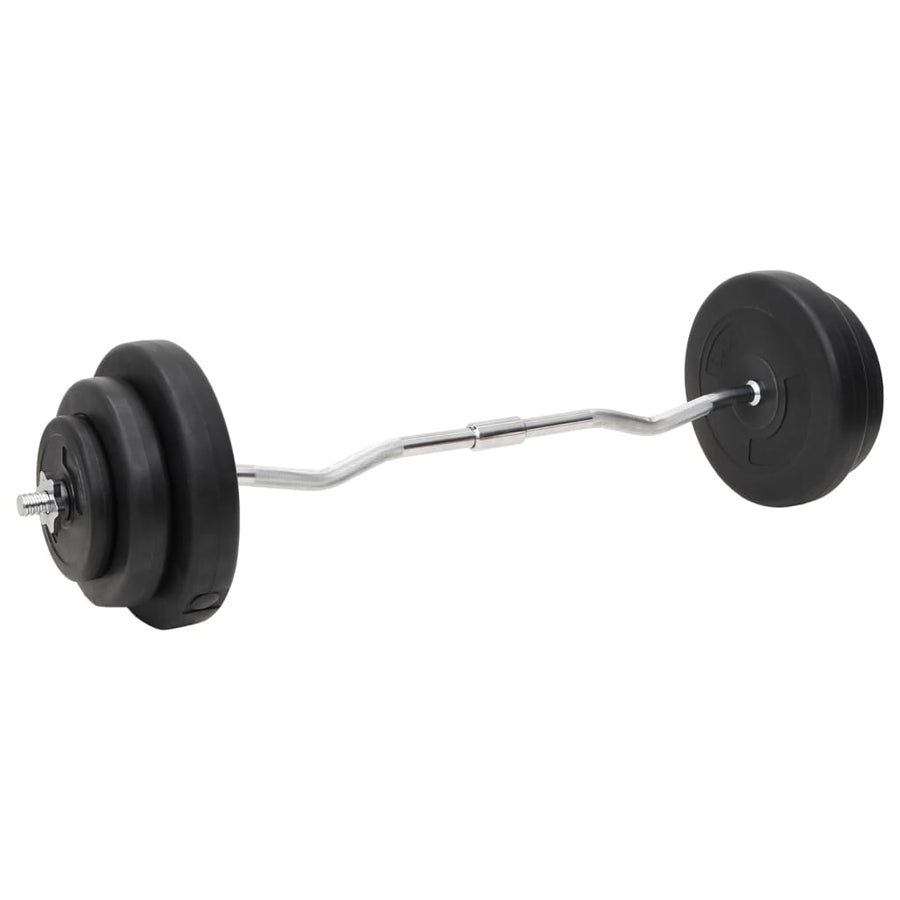 Halterset Met Gewichten 60 kg Curlstang