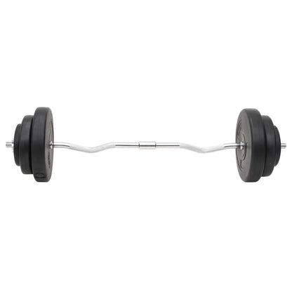 Halterset Met Gewichten 60 kg Curlstang