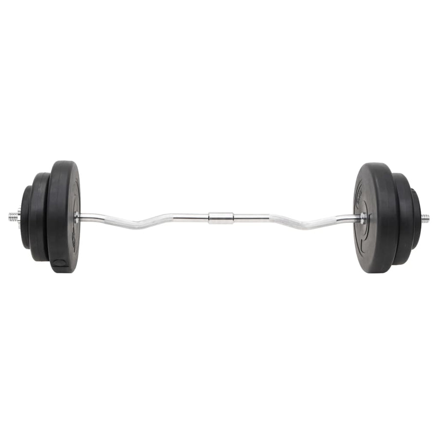 Halterset Met Gewichten 60 kg Curlstang