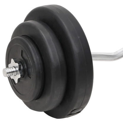 Halterset Met Gewichten 60 kg Curlstang