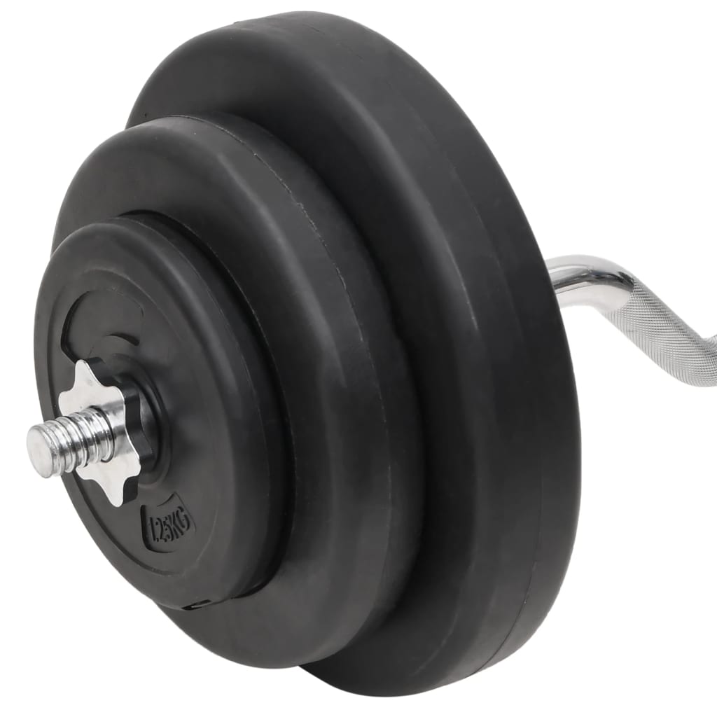 Halterset Met Gewichten Curl 1 60 kg Supercurlstang