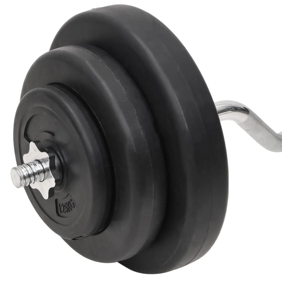Halterset Met Gewichten Curl 1 60 kg Supercurlstang