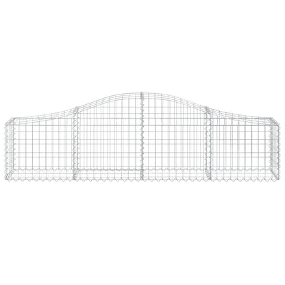 Schanskorven 6 st gewelfd 200x30x40/60 cm gegalvaniseerd ijzer 6 200 x 30 x 40/60 cm