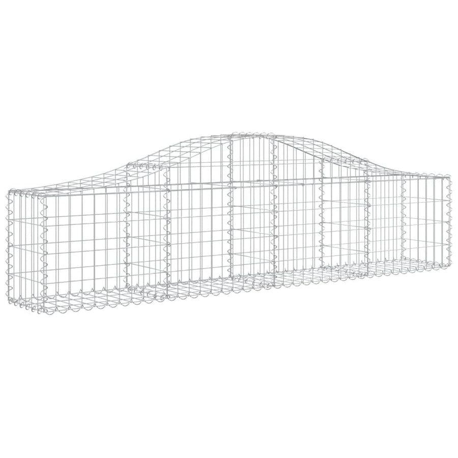 Schanskorven 11 st gewelfd 200x30x40/60 cm gegalvaniseerd ijzer 11 200 x 30 x 40/60 cm