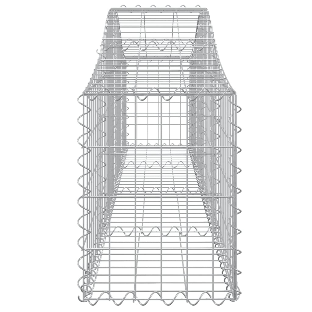 Schanskorven 12 st gewelfd 200x30x40/60 cm gegalvaniseerd ijzer 12 200 x 30 x 40/60 cm