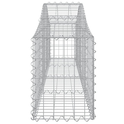 Schanskorven 12 st gewelfd 200x30x40/60 cm gegalvaniseerd ijzer 12 200 x 30 x 40/60 cm