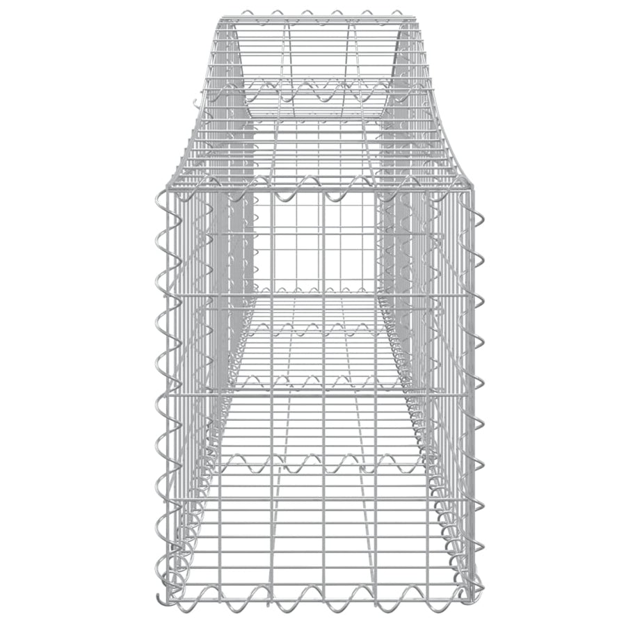 Schanskorven 12 st gewelfd 200x30x40/60 cm gegalvaniseerd ijzer 12 200 x 30 x 40/60 cm