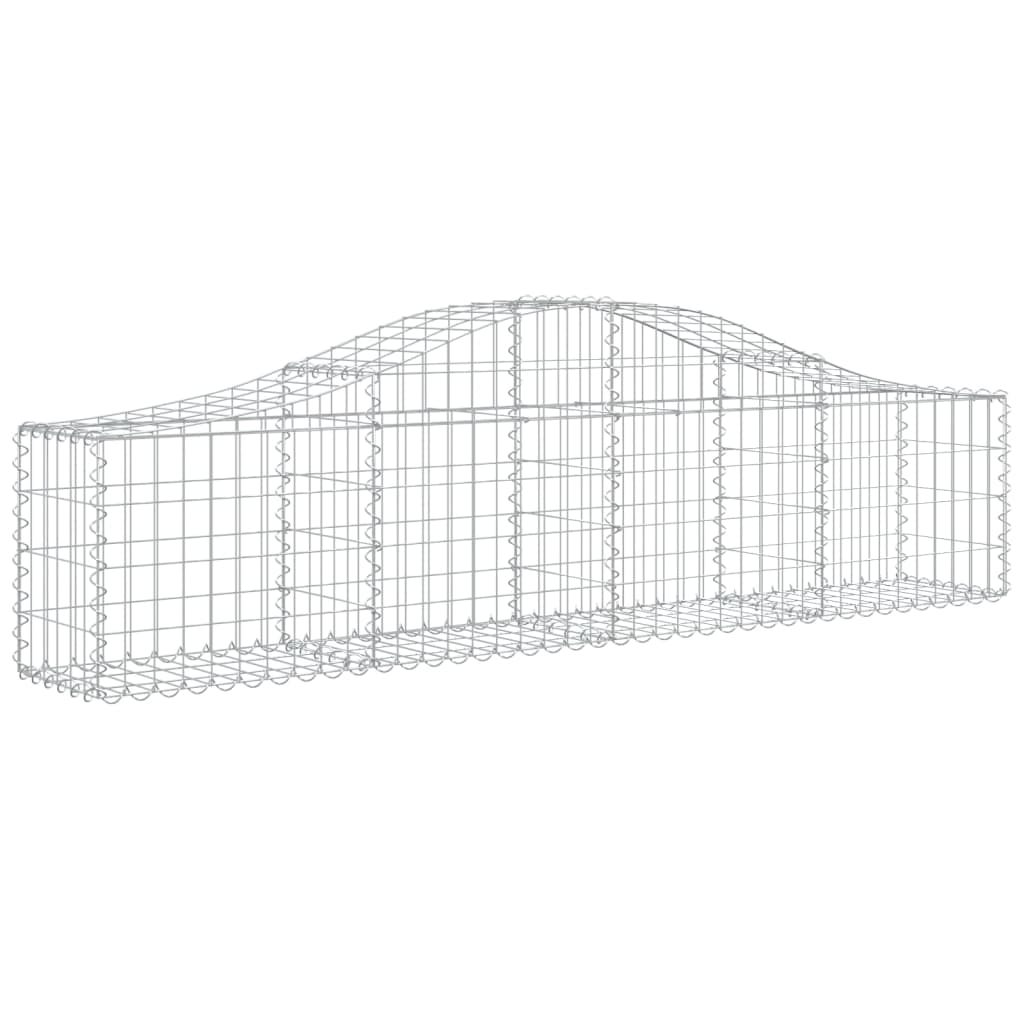Schanskorven 13 st gewelfd 200x30x40/60 cm gegalvaniseerd ijzer 13 200 x 30 x 40/60 cm