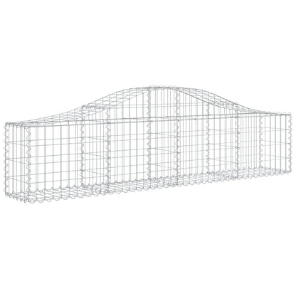 Schanskorven 13 st gewelfd 200x30x40/60 cm gegalvaniseerd ijzer 13 200 x 30 x 40/60 cm