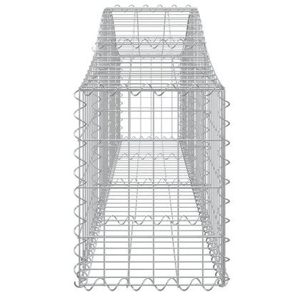 Schanskorven 14 st gewelfd 200x30x40/60 cm gegalvaniseerd ijzer 14 200 x 30 x 40/60 cm