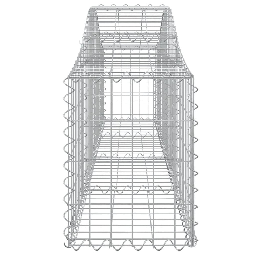 Schanskorven 14 st gewelfd 200x30x40/60 cm gegalvaniseerd ijzer 14 200 x 30 x 40/60 cm