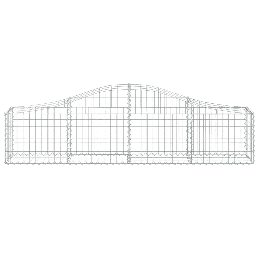 Schanskorven 18 st gewelfd 200x30x40/60 cm gegalvaniseerd ijzer 18 200 x 30 x 40/60 cm