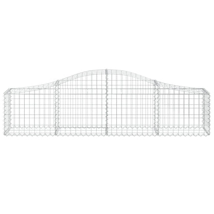 Schanskorven 18 st gewelfd 200x30x40/60 cm gegalvaniseerd ijzer 18 200 x 30 x 40/60 cm