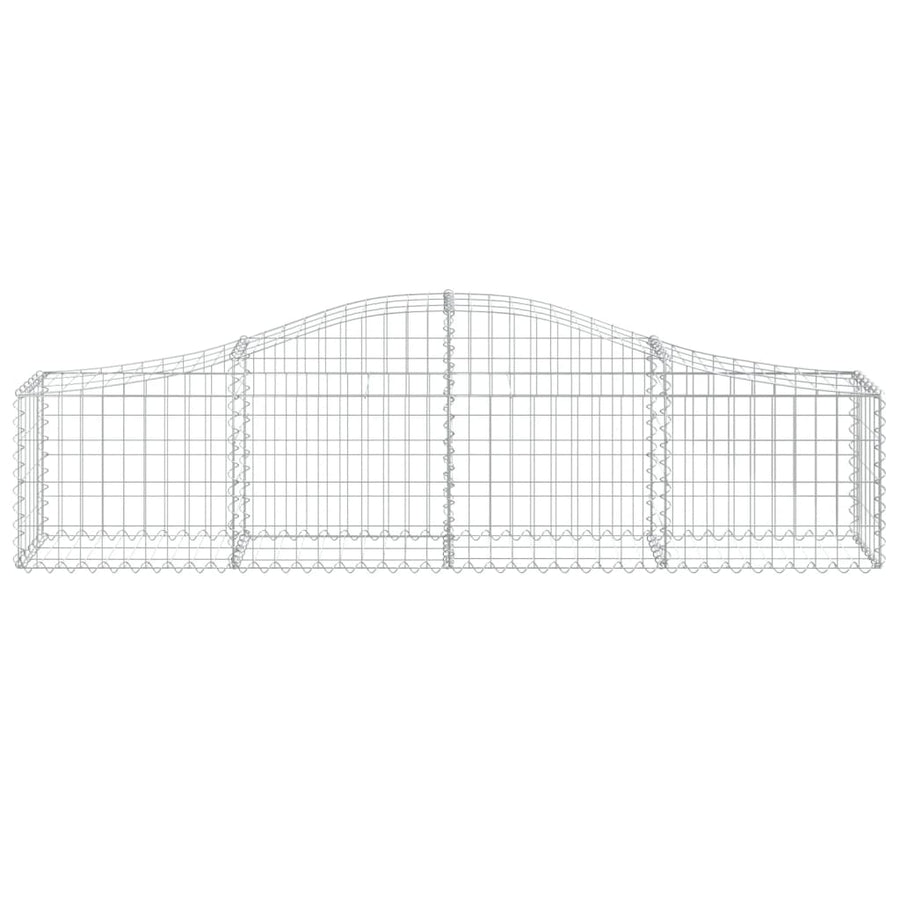 Schanskorven 18 st gewelfd 200x30x40/60 cm gegalvaniseerd ijzer 18 200 x 30 x 40/60 cm