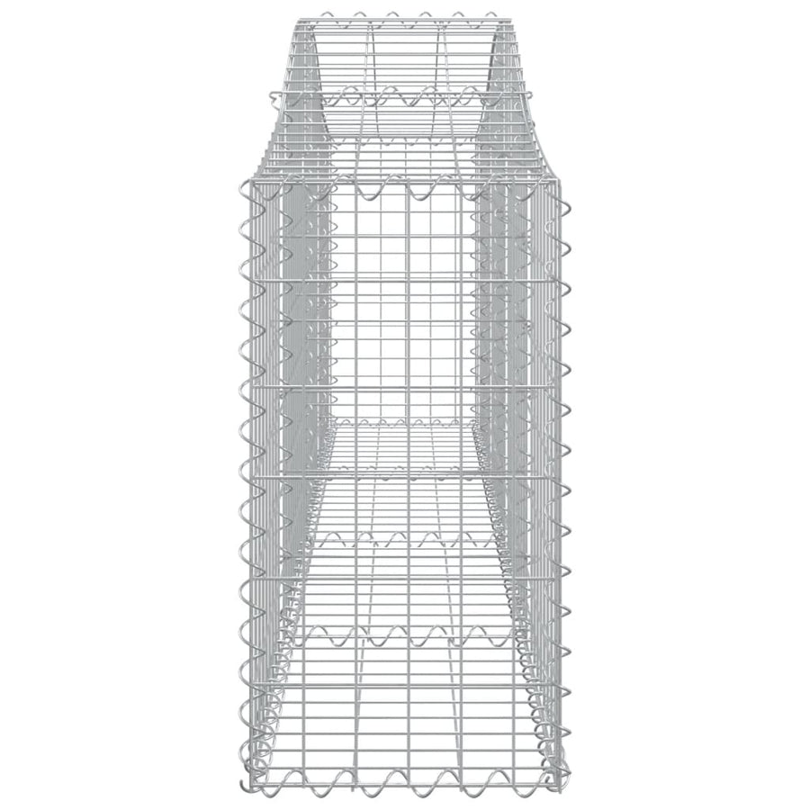 Schanskorven 3 st gewelfd 200x30x60/80 cm gegalvaniseerd ijzer 3 200 x 30 x 60/80 cm