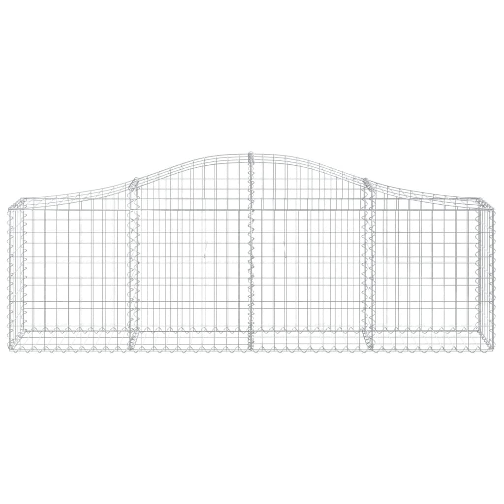 Schanskorven 11 st gewelfd 200x30x60/80 cm gegalvaniseerd ijzer 11 200 x 30 x 60/80 cm