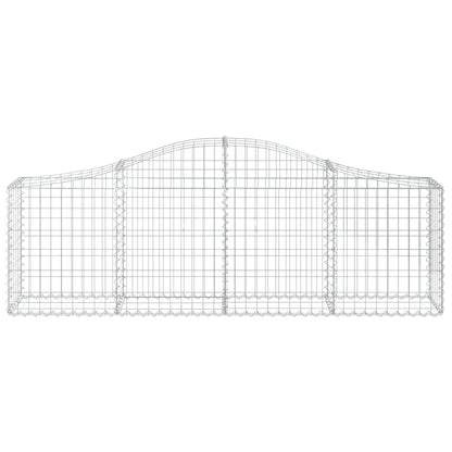Schanskorven 11 st gewelfd 200x30x60/80 cm gegalvaniseerd ijzer 11 200 x 30 x 60/80 cm