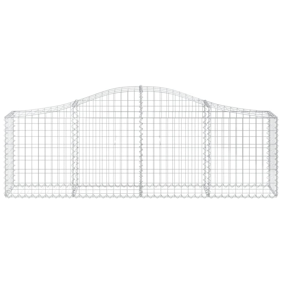 Schanskorven 11 st gewelfd 200x30x60/80 cm gegalvaniseerd ijzer 11 200 x 30 x 60/80 cm