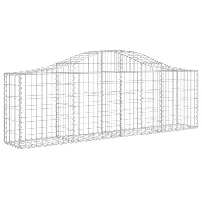 Schanskorven 12 st gewelfd 200x30x60/80 cm gegalvaniseerd ijzer 12 200 x 30 x 60/80 cm