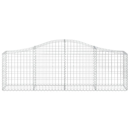 Schanskorven 12 st gewelfd 200x30x60/80 cm gegalvaniseerd ijzer 12 200 x 30 x 60/80 cm