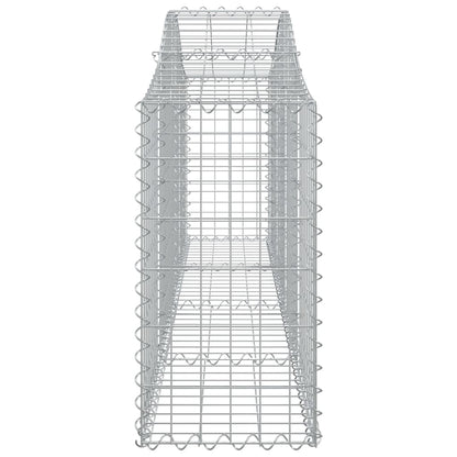 Schanskorven 12 st gewelfd 200x30x60/80 cm gegalvaniseerd ijzer 12 200 x 30 x 60/80 cm