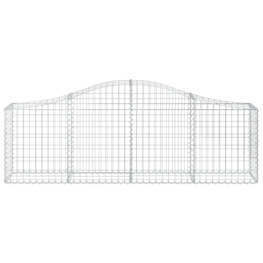 Schanskorven 13 st gewelfd 200x30x60/80 cm gegalvaniseerd ijzer 13 200 x 30 x 60/80 cm