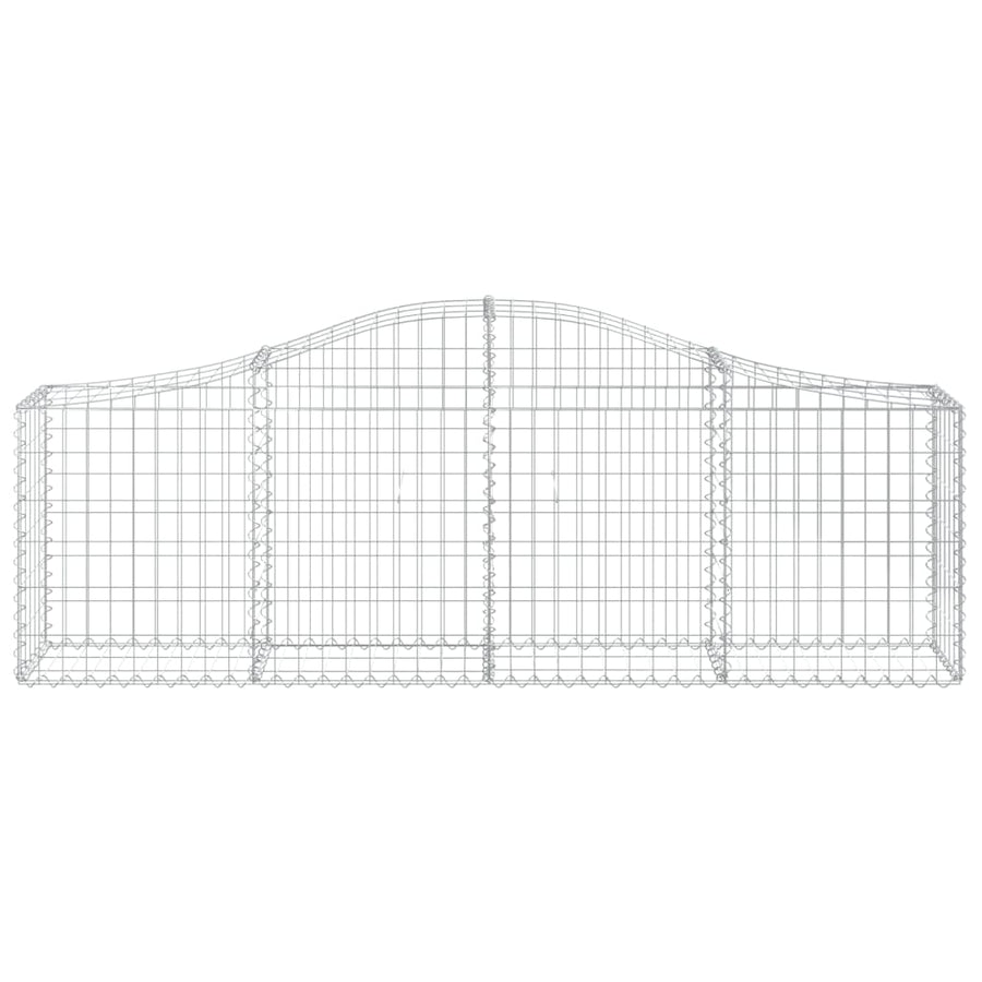 Schanskorven 18 st gewelfd 200x30x60/80 cm gegalvaniseerd ijzer 18 200 x 30 x 60/80 cm