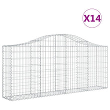 Schanskorven 14 st gewelfd 200x30x80/100 cm ijzer 14 200 x 30 x 80/100 cm