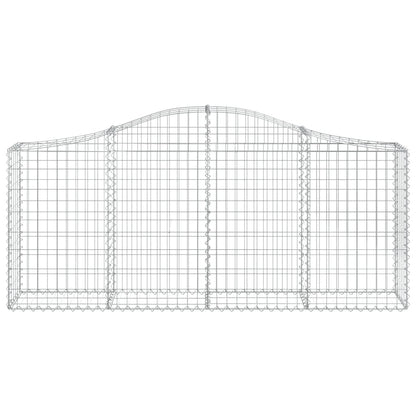 Schanskorven 15 st gewelfd 200x30x80/100 cm ijzer 15 200 x 30 x 80/100 cm