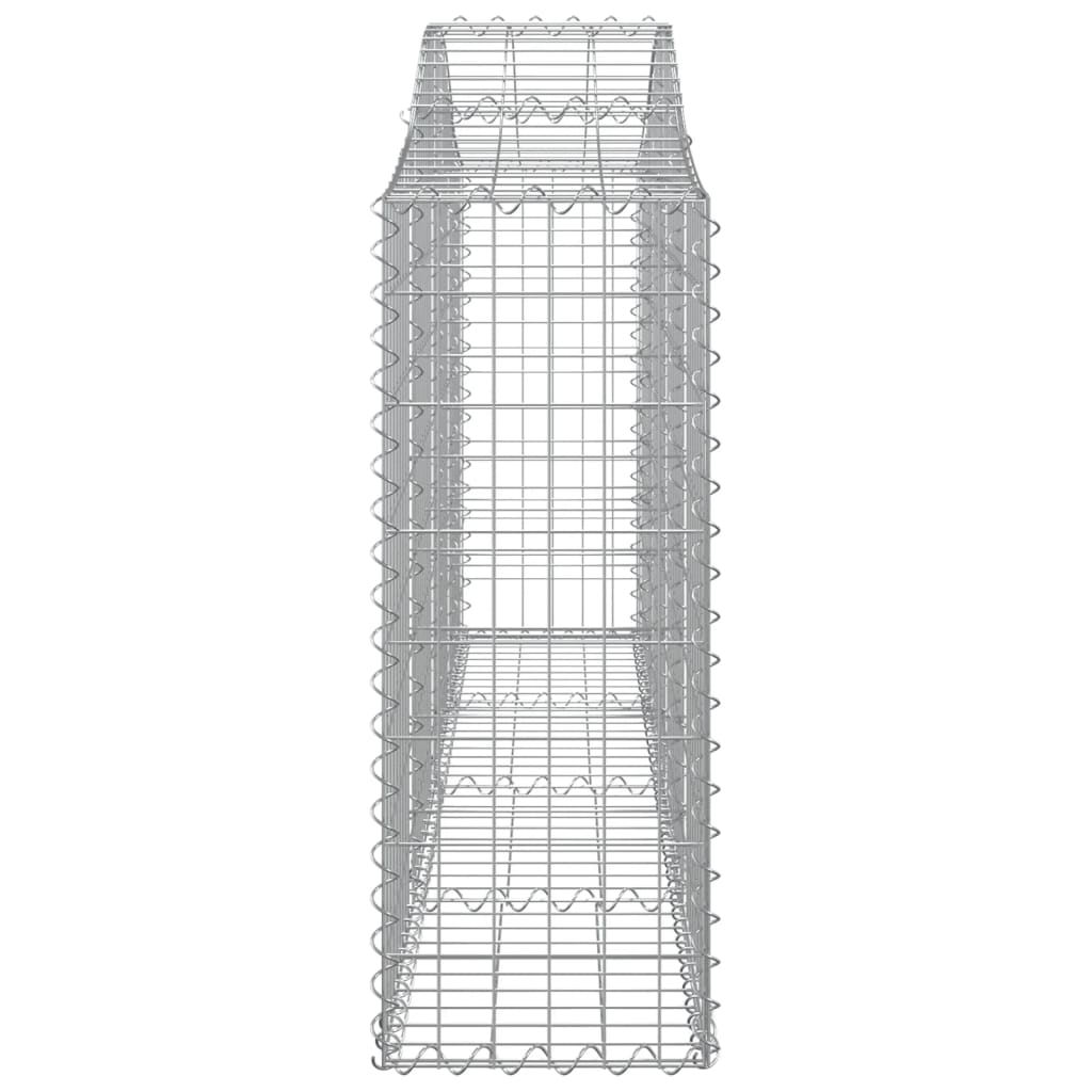 Schanskorven 15 st gewelfd 200x30x80/100 cm ijzer 15 200 x 30 x 80/100 cm