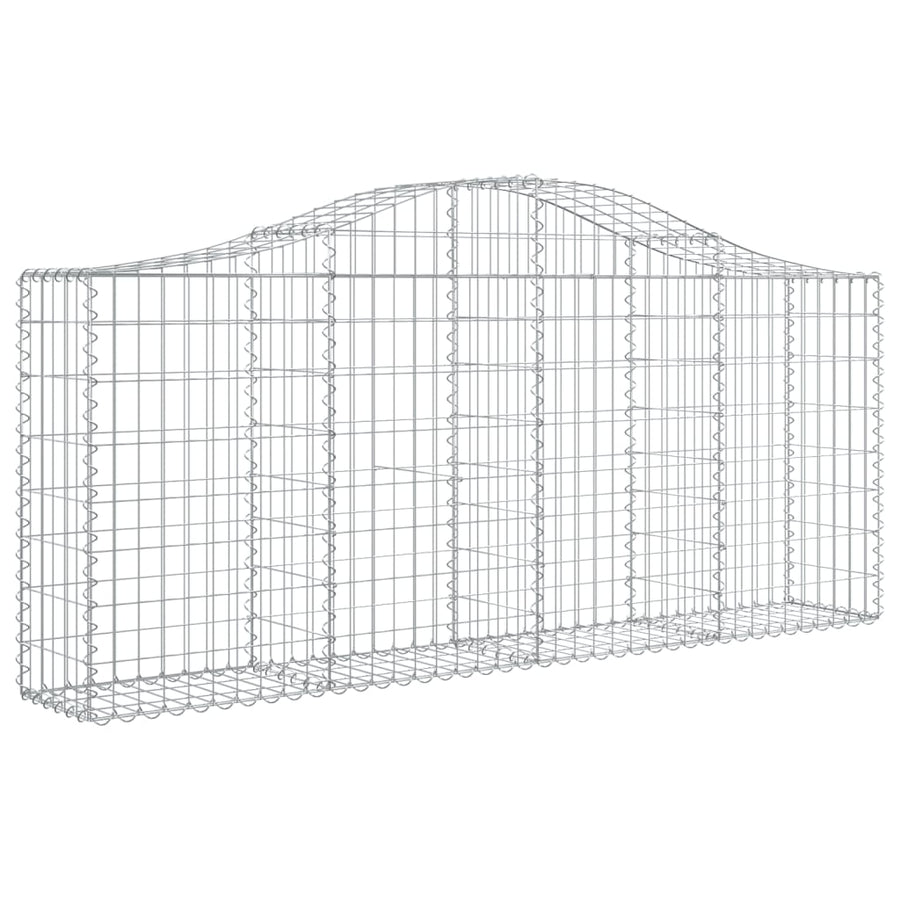Schanskorven 18 st gewelfd 200x30x80/100 cm ijzer 18 200 x 30 x 80/100 cm
