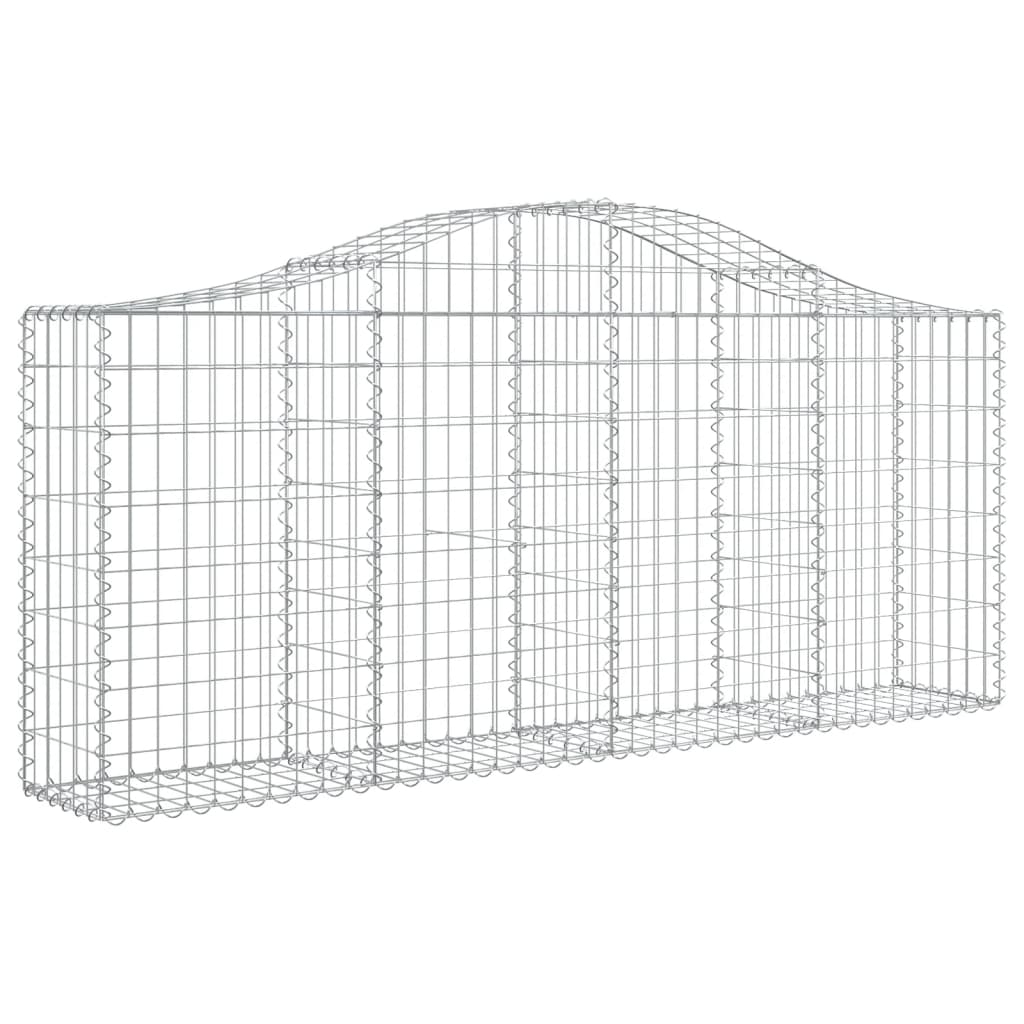 Schanskorven 25 st gewelfd 200x30x80/100 cm ijzer 25 200 x 30 x 80/100 cm
