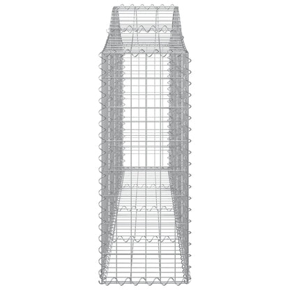 Schanskorven 25 st gewelfd 200x30x80/100 cm ijzer 25 200 x 30 x 80/100 cm