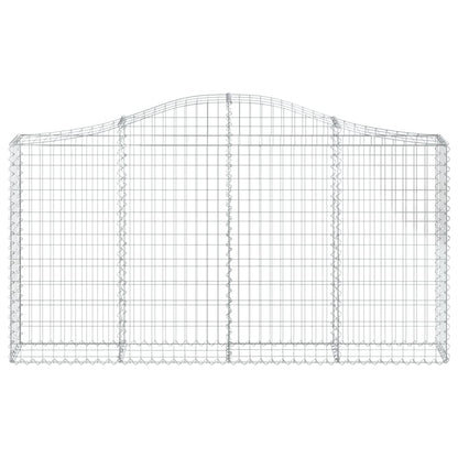 Schanskorven 3 st gewelfd 200x30x100/120 cm ijzer 3 200 x 30 x 100/120 cm
