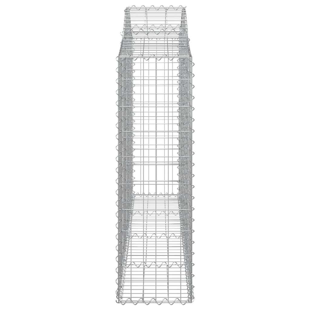 Schanskorven 3 st gewelfd 200x30x100/120 cm ijzer 3 200 x 30 x 100/120 cm