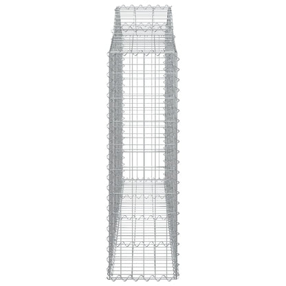 Schanskorven 3 st gewelfd 200x30x100/120 cm ijzer 3 200 x 30 x 100/120 cm