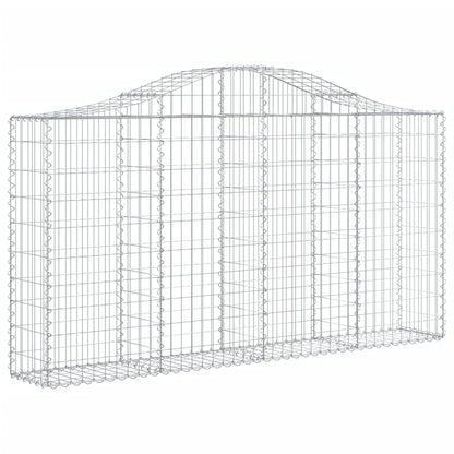 Schanskorven 4 st gewelfd 200x30x100/120 cm ijzer 4 200 x 30 x 100/120 cm