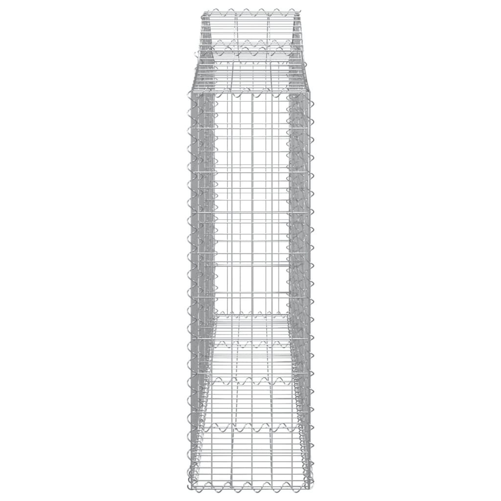 Schanskorven 4 st gewelfd 200x30x100/120 cm ijzer 4 200 x 30 x 100/120 cm