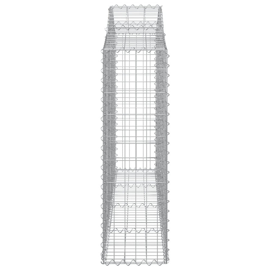 Schanskorven 4 st gewelfd 200x30x100/120 cm ijzer 4 200 x 30 x 100/120 cm