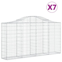 Schanskorven 7 st gewelfd 200x30x100/120 cm ijzer 7 200 x 30 x 100/120 cm