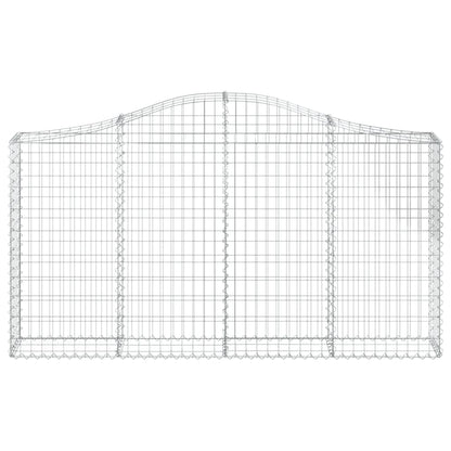 Schanskorven 9 st gewelfd 200x30x100/120 cm ijzer 9 200 x 30 x 100/120 cm