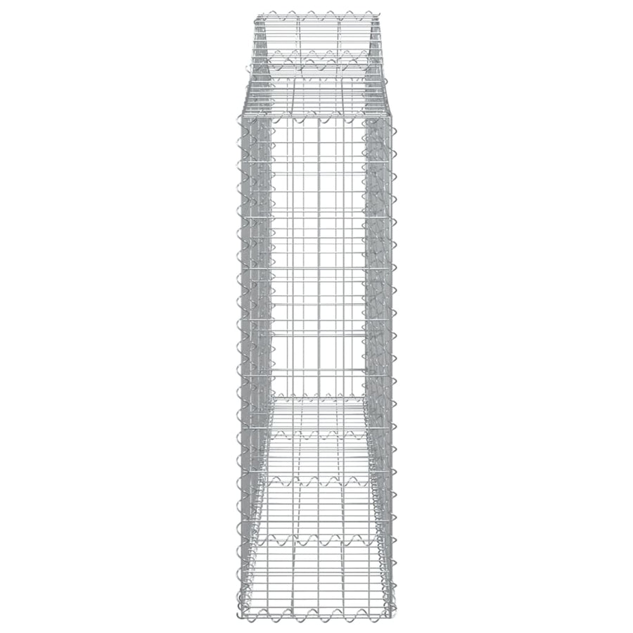Schanskorven 9 st gewelfd 200x30x100/120 cm ijzer 9 200 x 30 x 100/120 cm