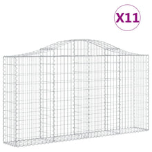 Schanskorven 11 st gewelfd 200x30x100/120 cm ijzer 11 200 x 30 x 100/120 cm